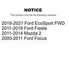 Kugel Front Wheel Bearing Pair For Ford Focus Fiesta EcoSport Mazda 2 K70-100502